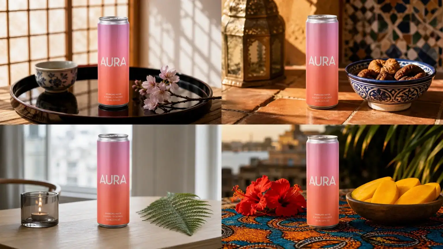 Side-by-side regional ad variants for APAC and LATAM created with the Seedream 4.5 style adapter