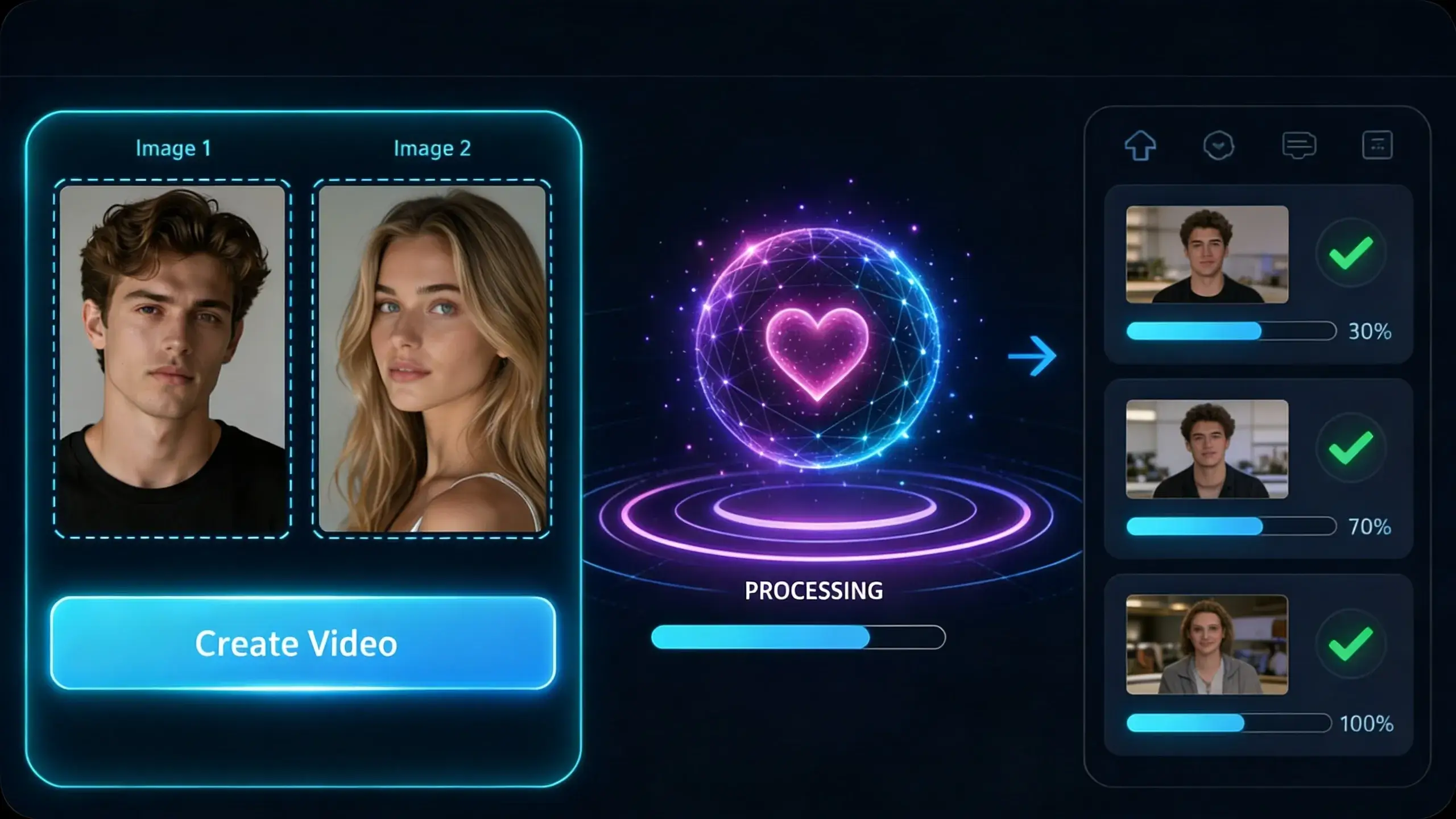 AI Generates Your Kissing Video