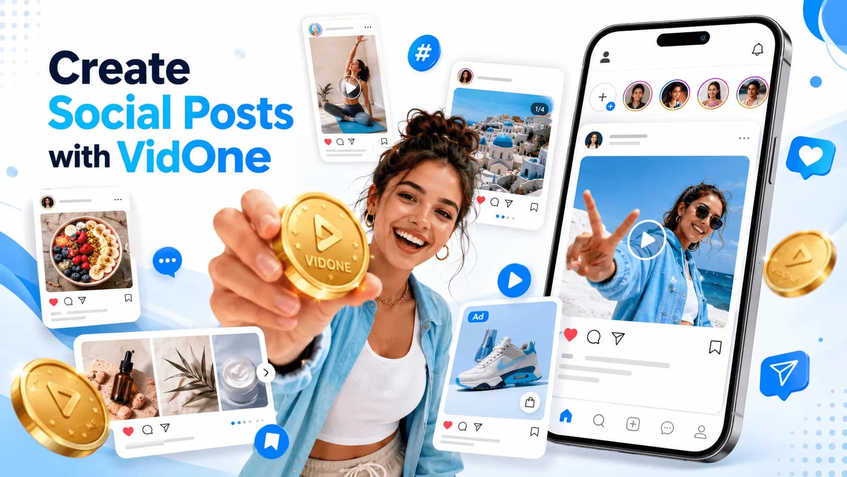 Finished AI image assets for marketing and social content