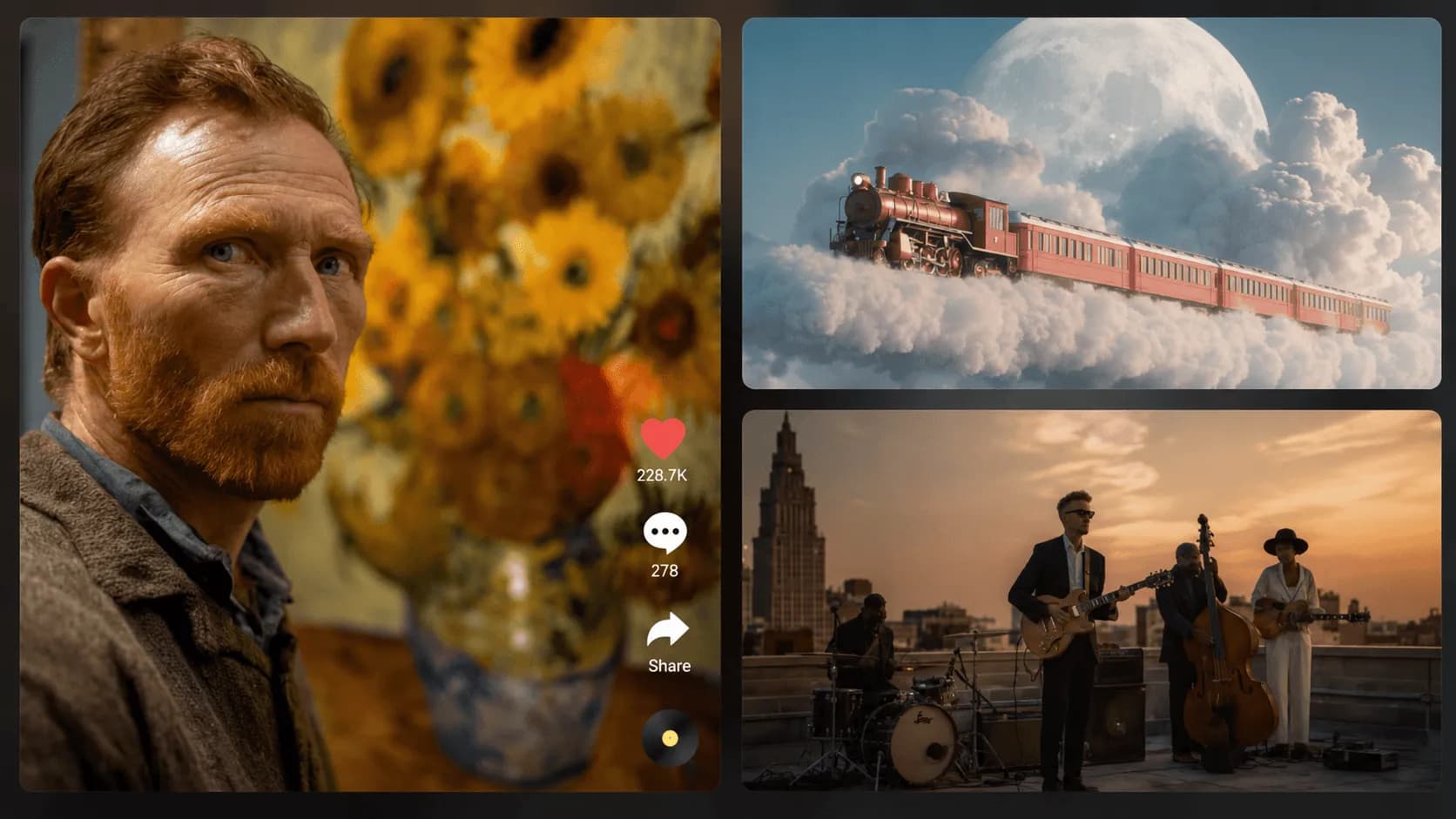AI text to image example showing a polished image generated from a prompt